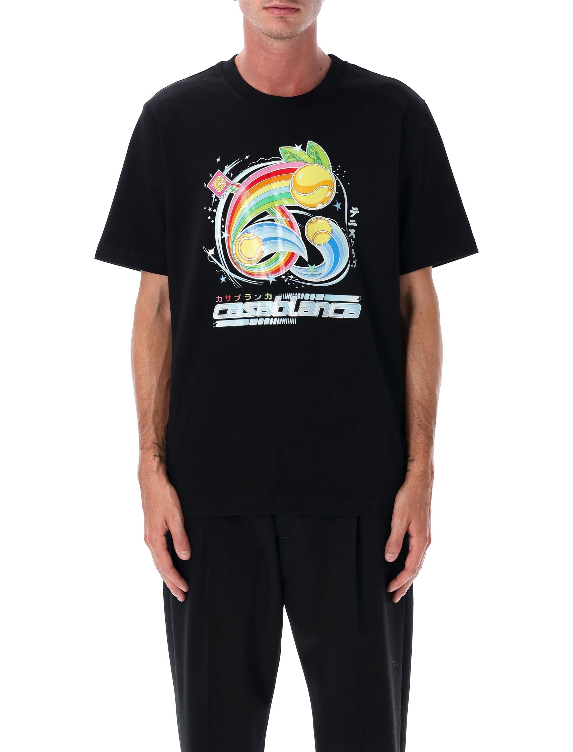 CASABLANCA Playful Manga Tennis Ball T-Shirt - Relaxed Fit