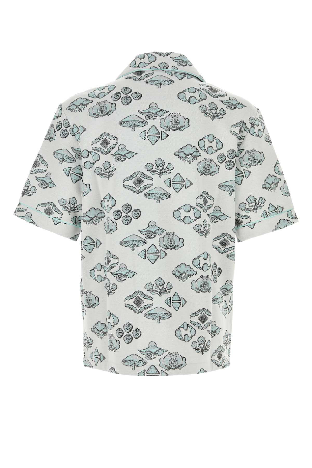 CASABLANCA Embroidered Stretch Jacquard Shirt for Men