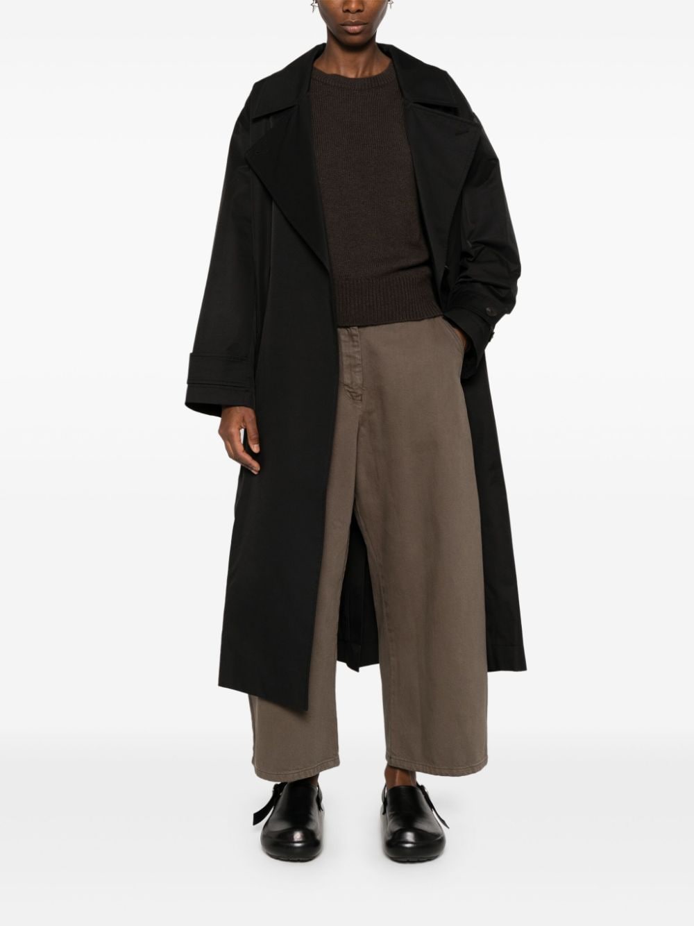 STUDIO NICHOLSON Double-Breasted Belted Jacket