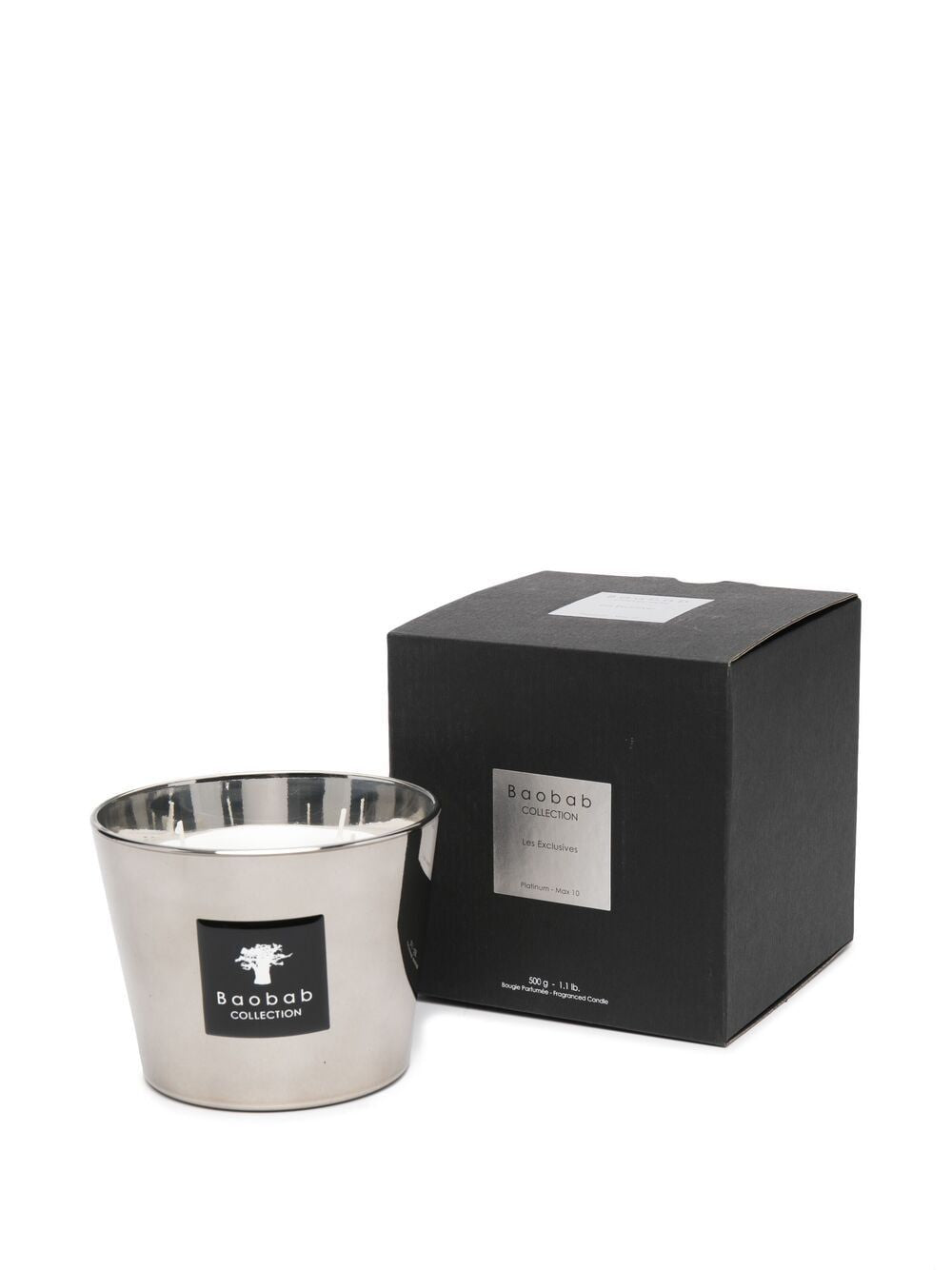 BAOBAB COLLECTION Platinum Metallic Scented Candle