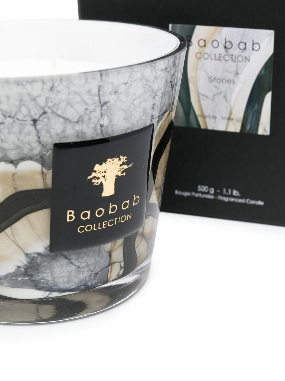 BAOBAB COLLECTION Marble Max 10 Candle - Mini Elegance