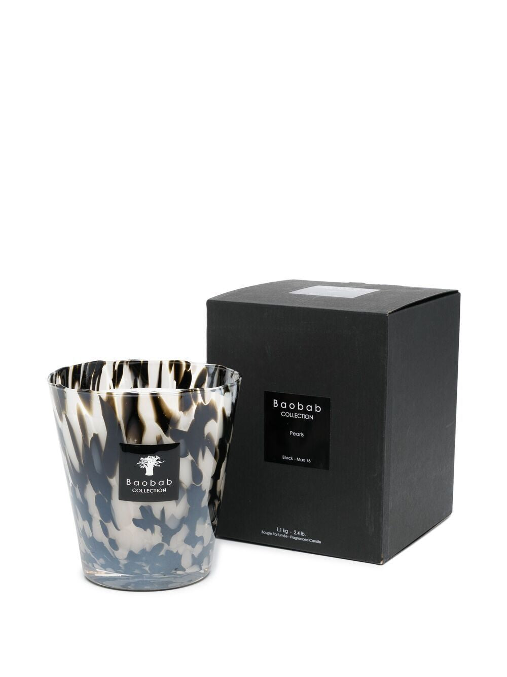 BAOBAB COLLECTION Mini Black Pearls Candle