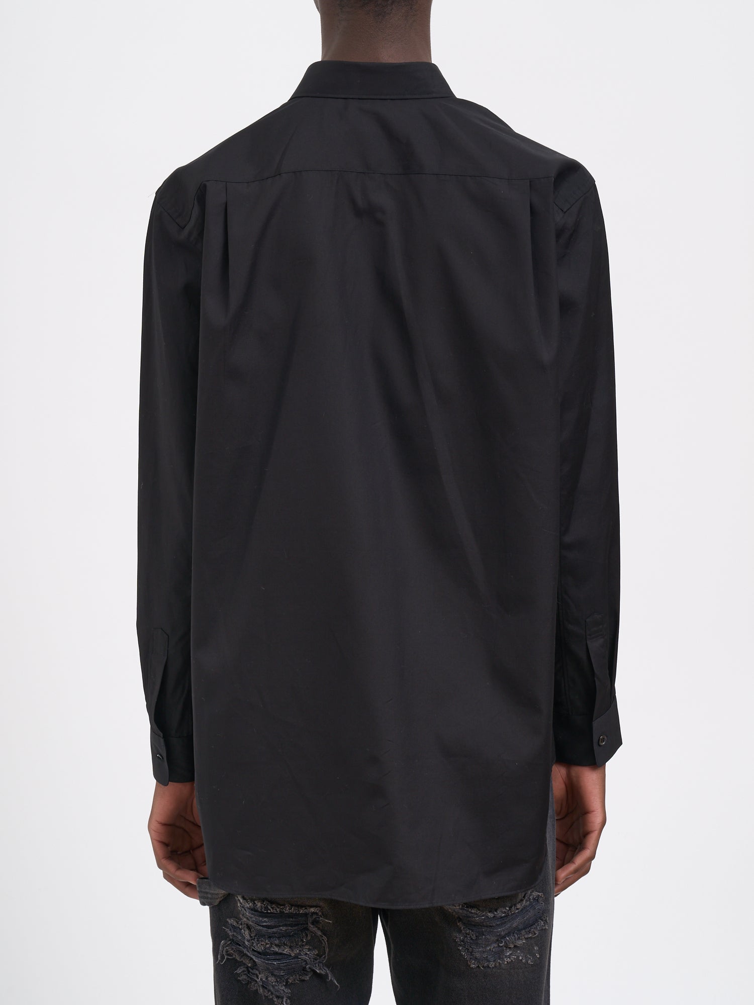 COMME DES GARÇONS PLAY Logo Appliqué Cotton Shirt for Men