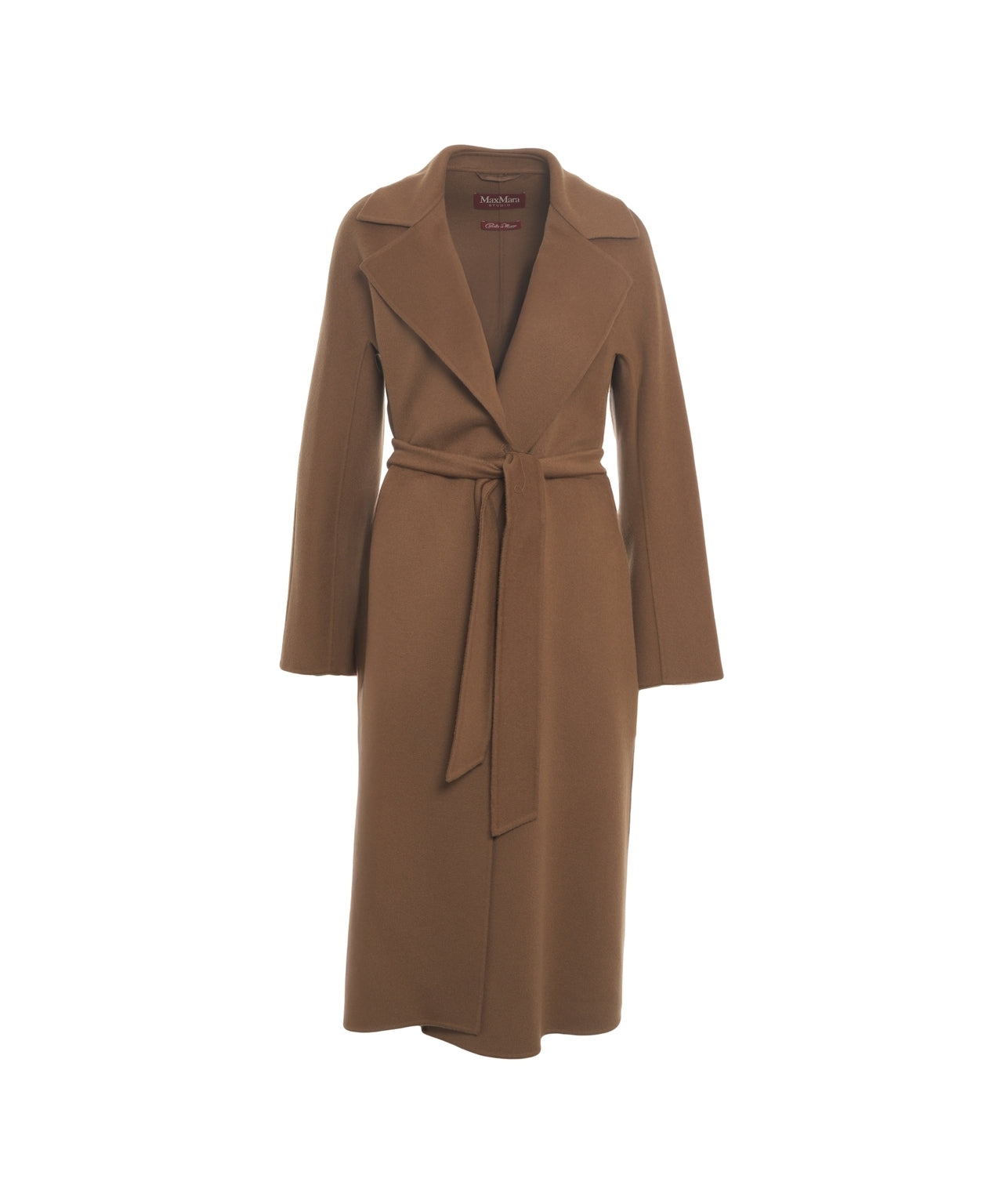 MAX MARA Sophisticated Scarf Collar Jacket with Waist Belt for Women