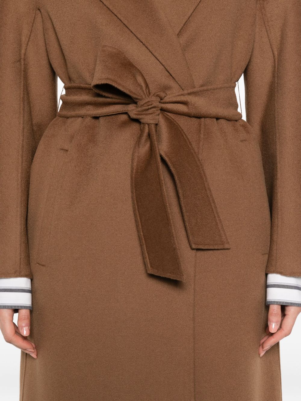 MAX MARA Chic Belted Wool Cashmere Silk Jacket
