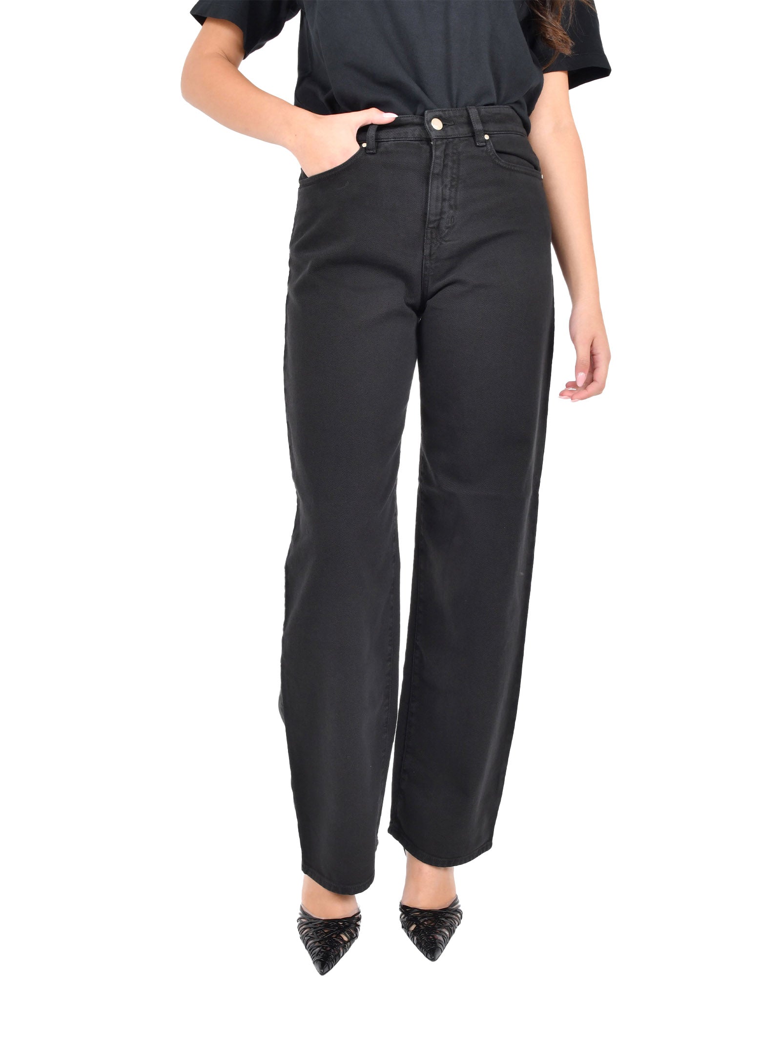 MAX MARA High-Waisted Straight-Leg Jeans