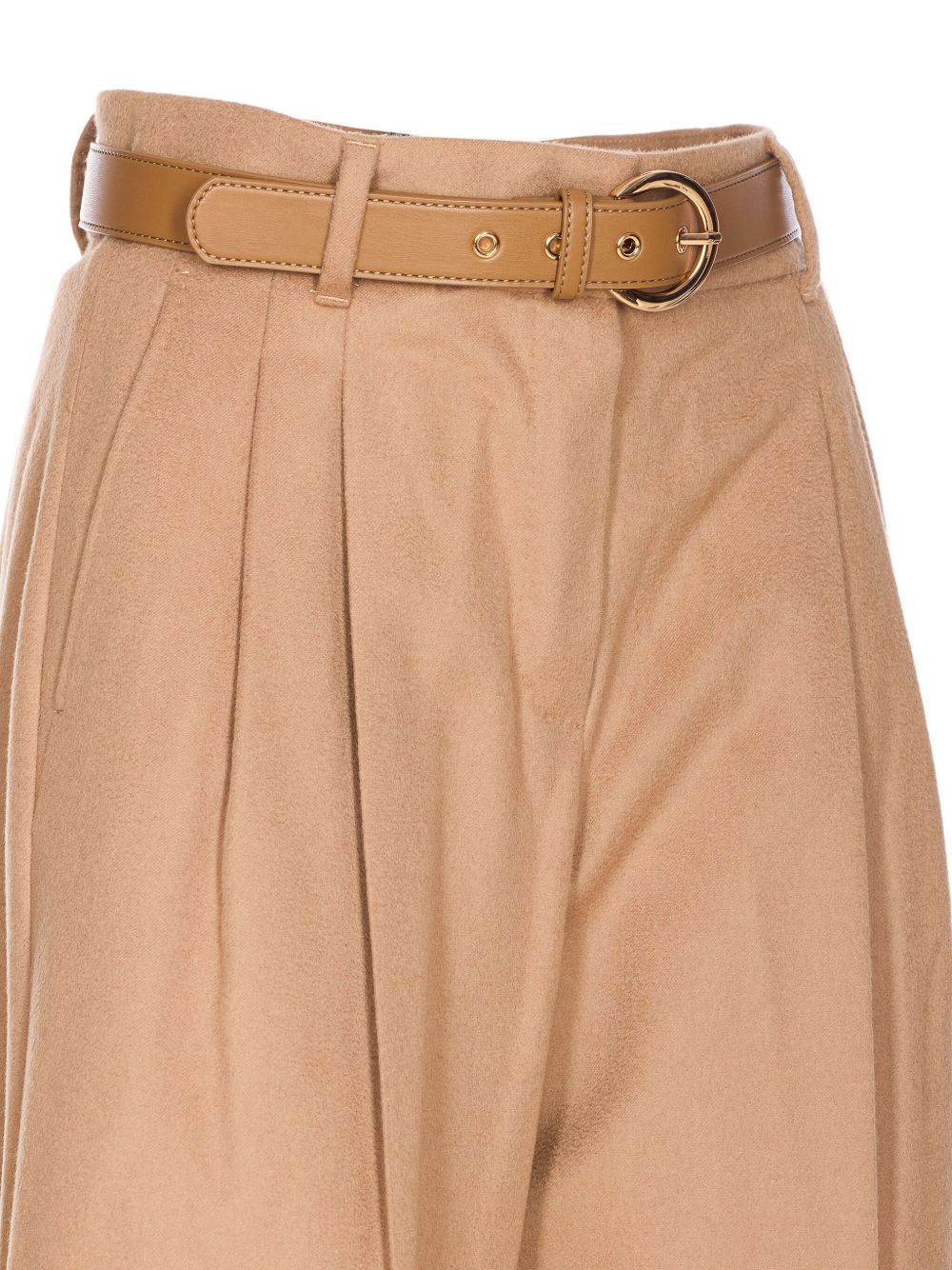 MAX MARA Wide-Leg Trousers with Belt Detail