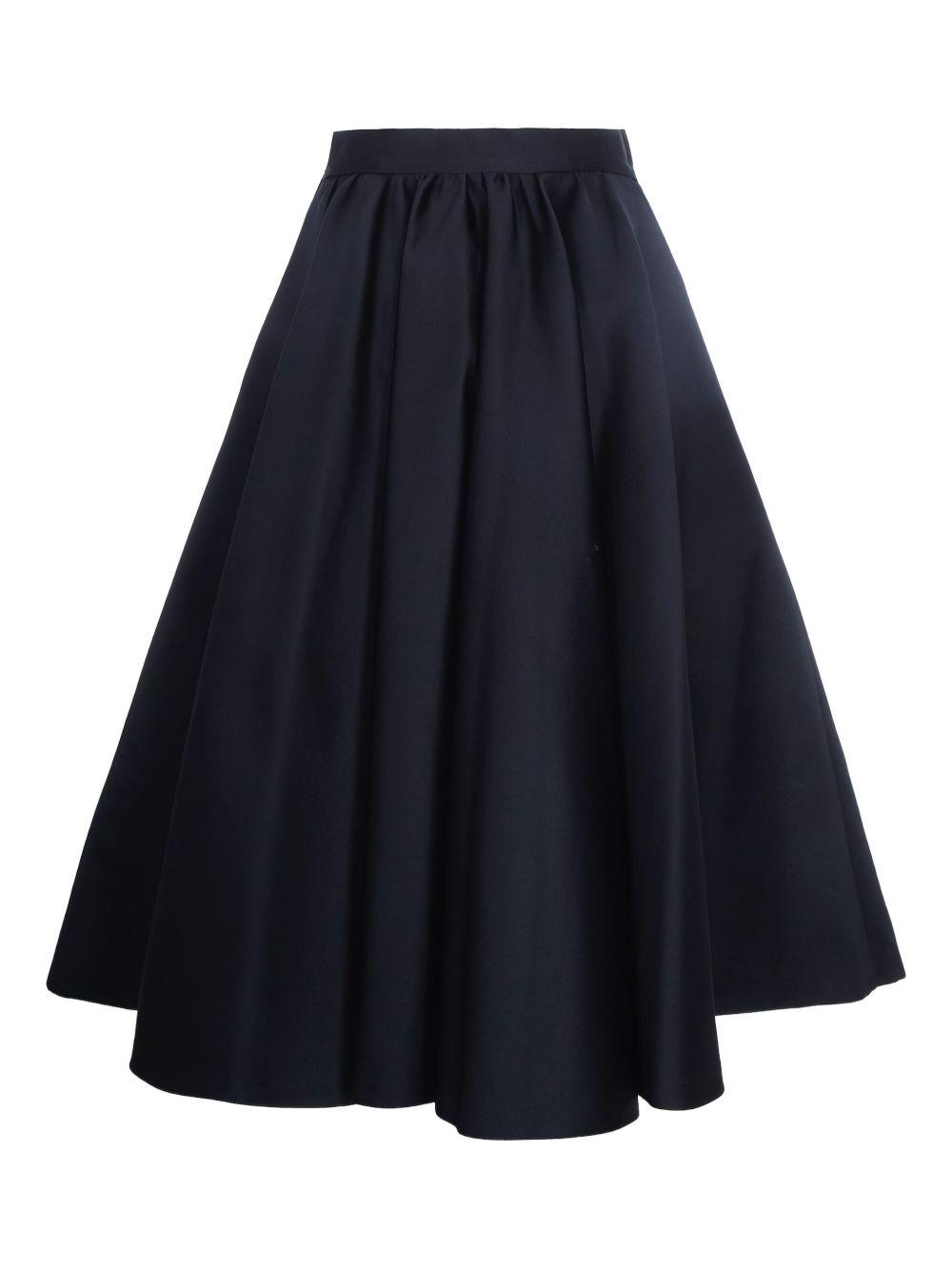 MAX MARA Duchesse Midi Skirt with Wide Pleats
