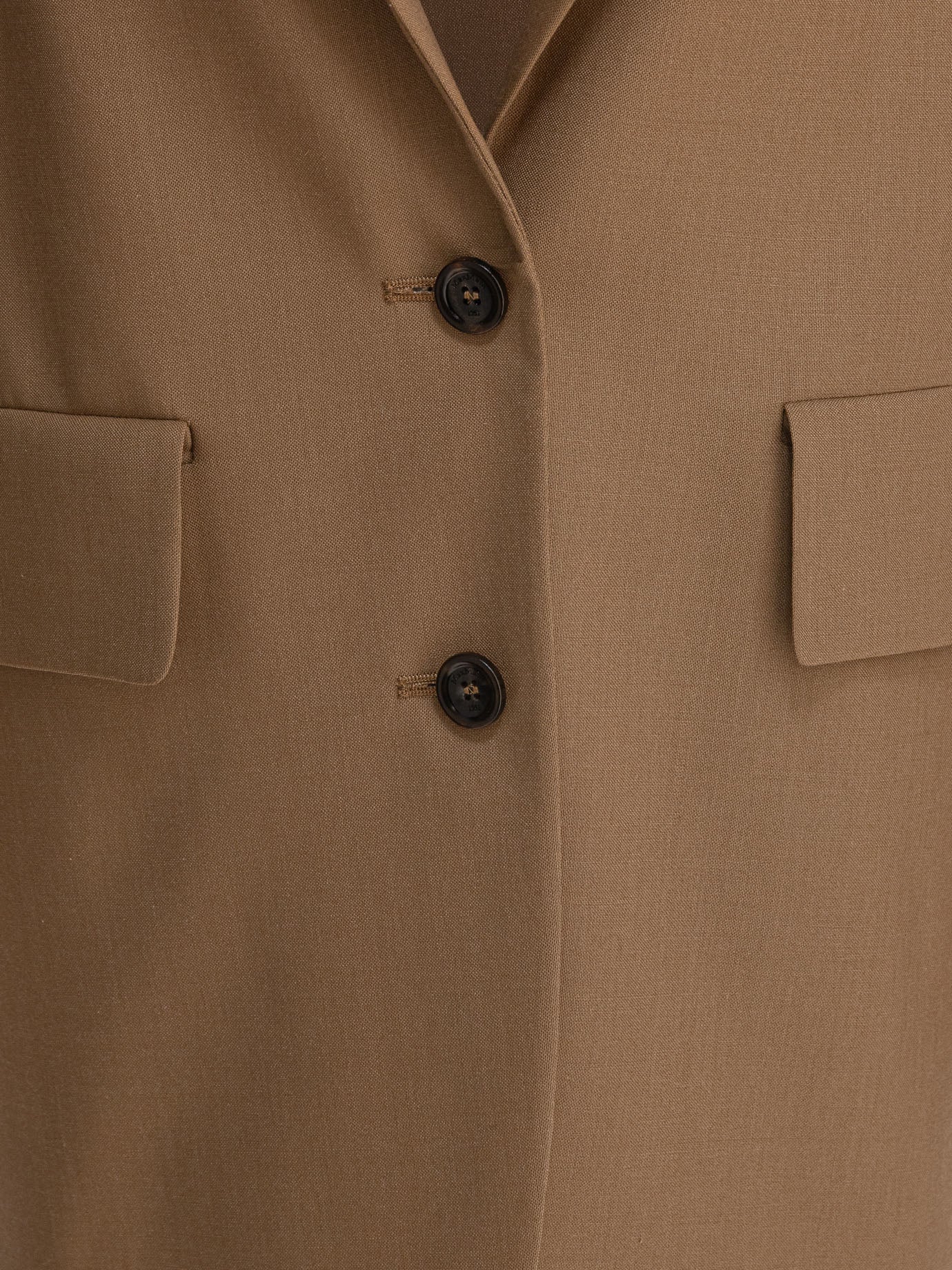 MAX MARA Single-breasted Blazer in an Elongated Fit