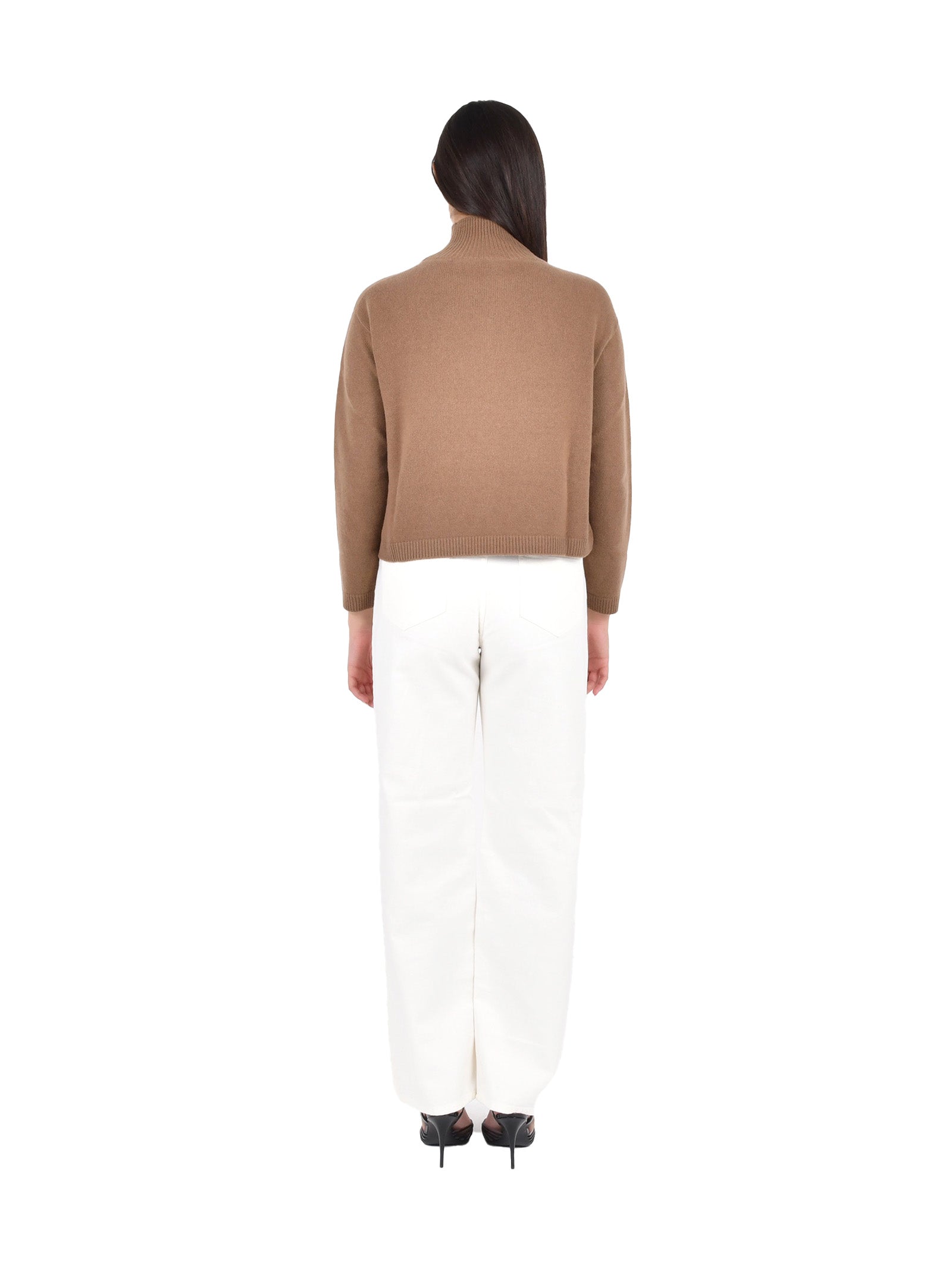 MAX MARA Cropped Turtleneck Sweatshirt