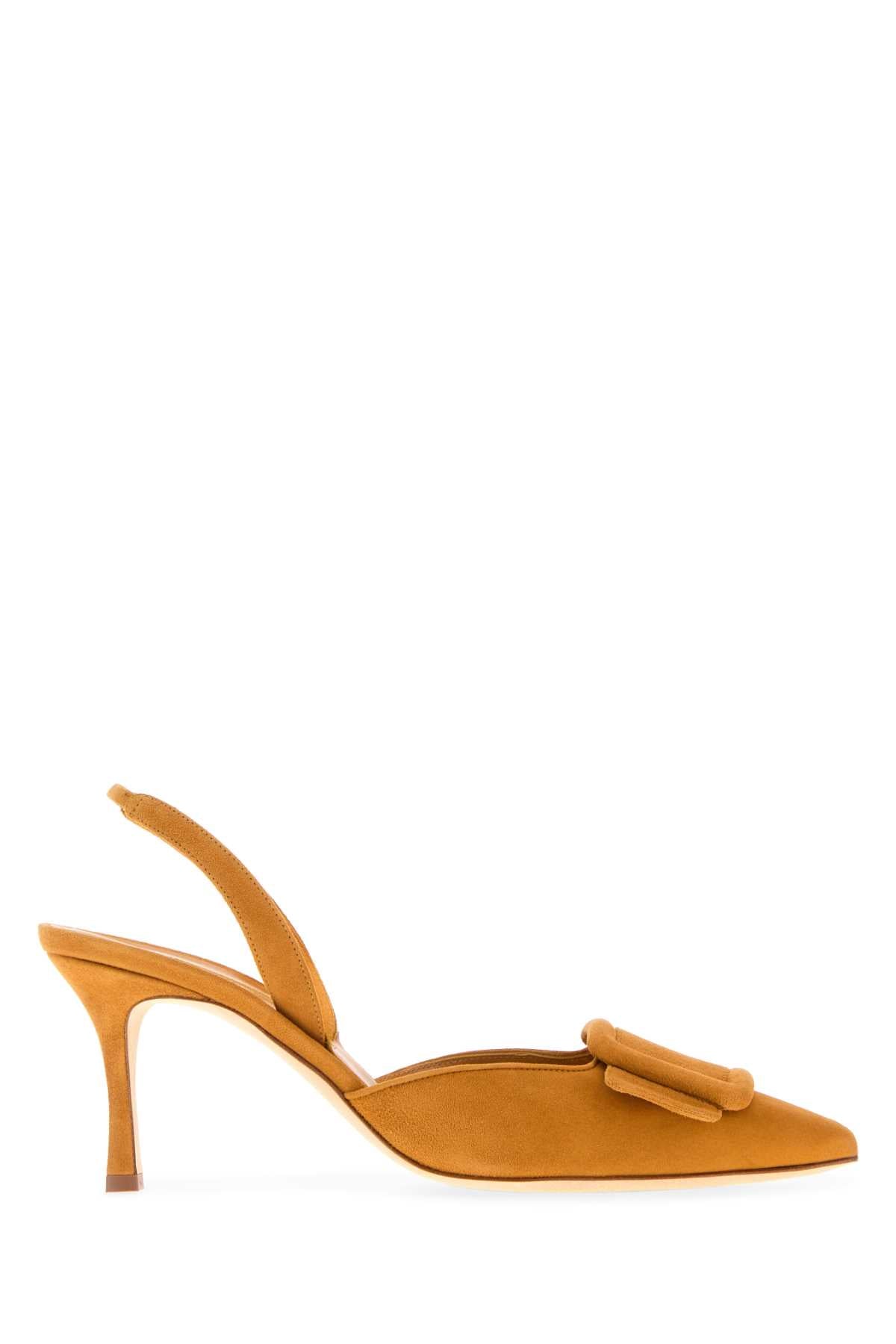 MANOLO BLAHNIK Suede Maysli Pumps