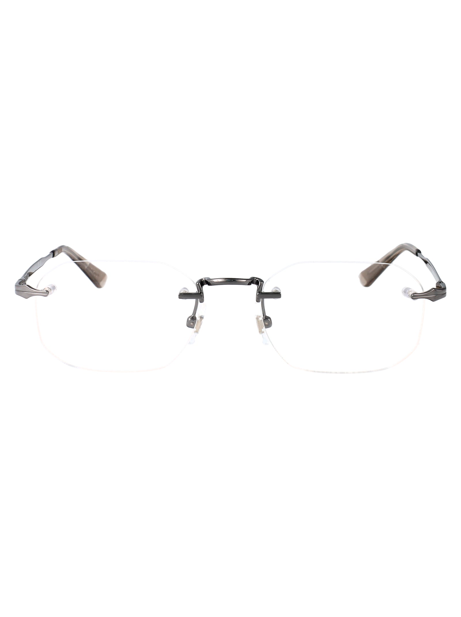 MONTBLANC Ruthenium Transparent Metal Glasses for Men
