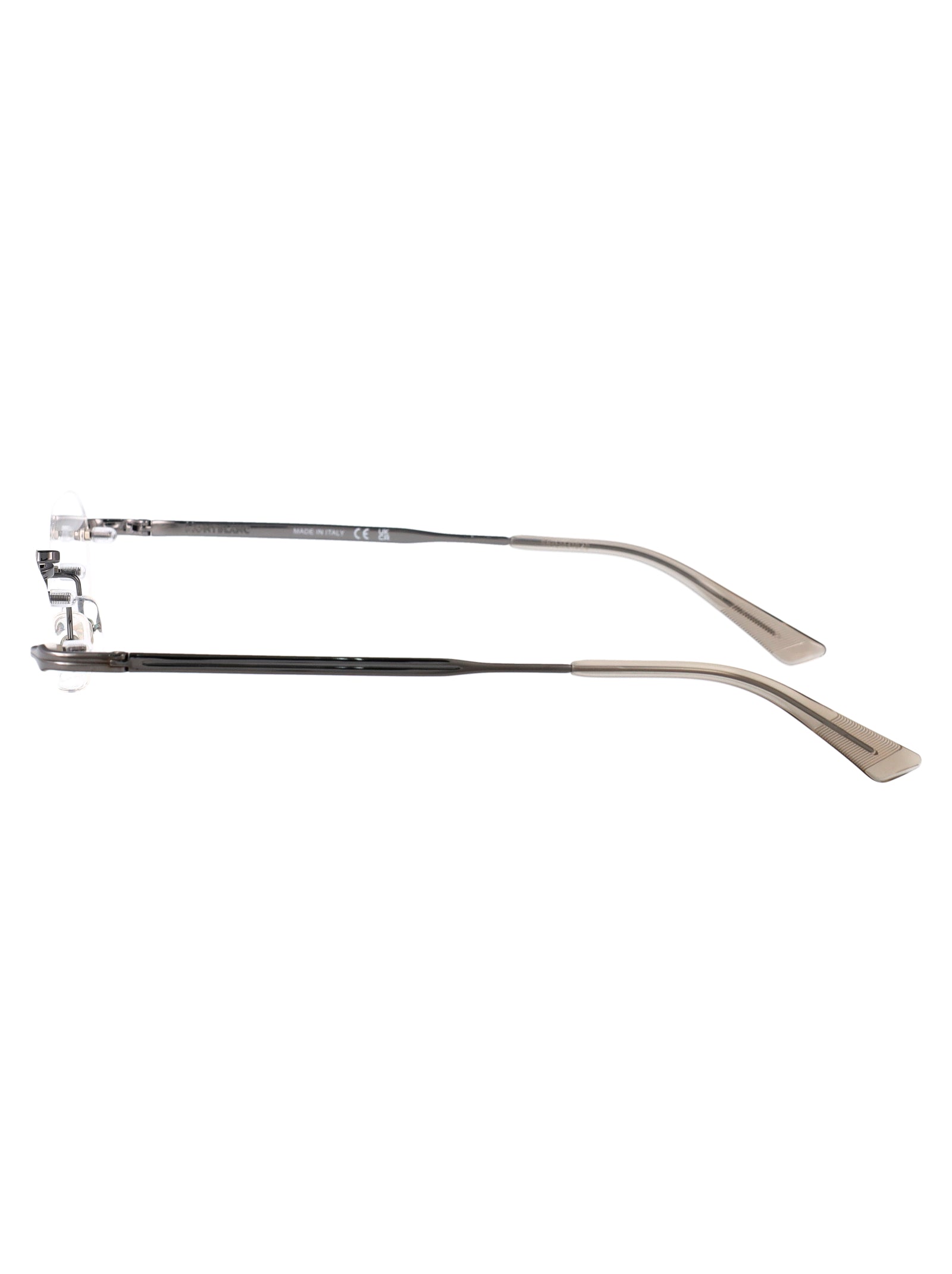 MONTBLANC Ruthenium Transparent Metal Glasses for Men