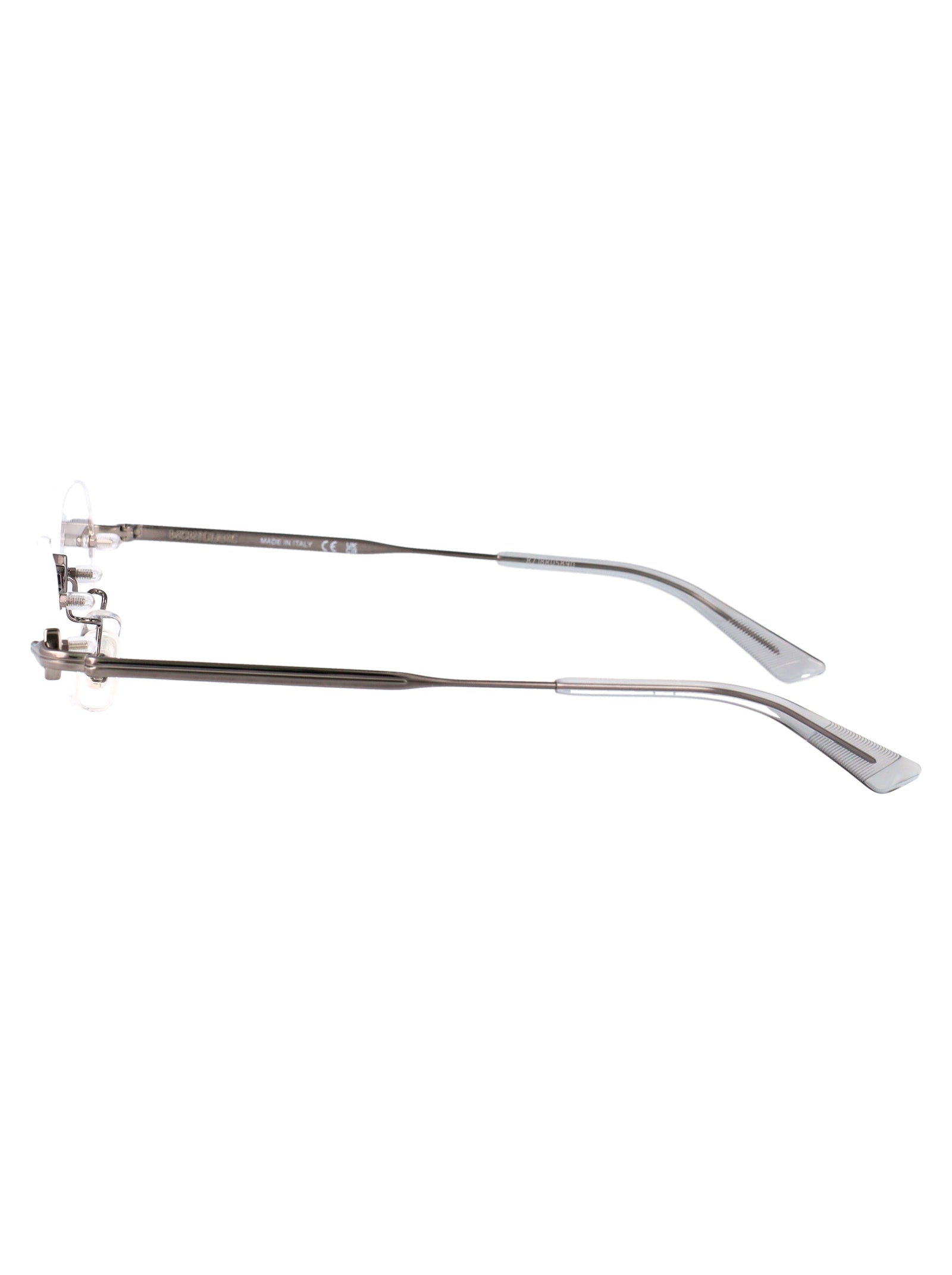 MONTBLANC Men's Ruthenium-Transparent Metal Glasses