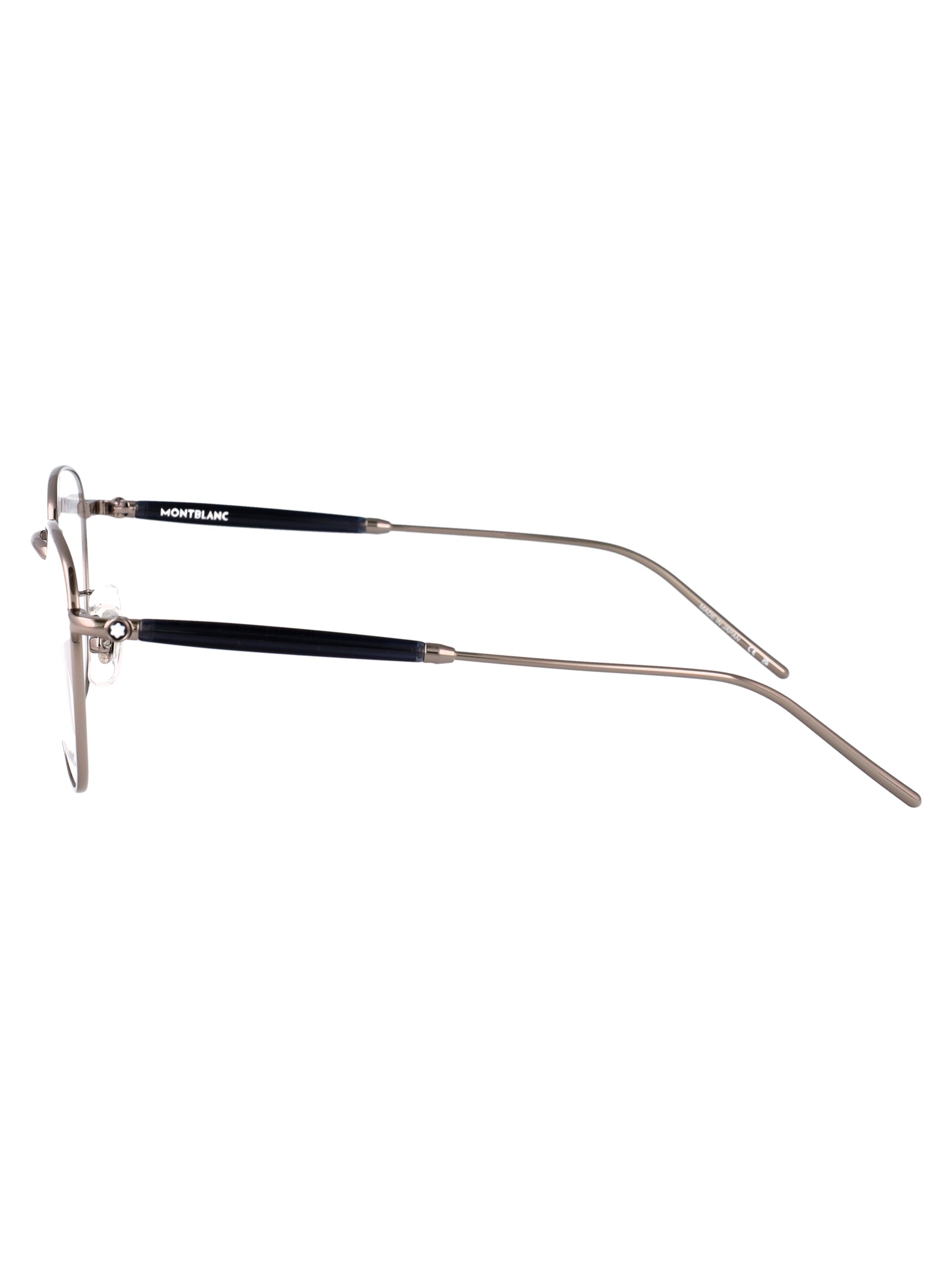 MONTBLANC Elegant Ruthenium-Transparent Mini Optical Glasses for Women