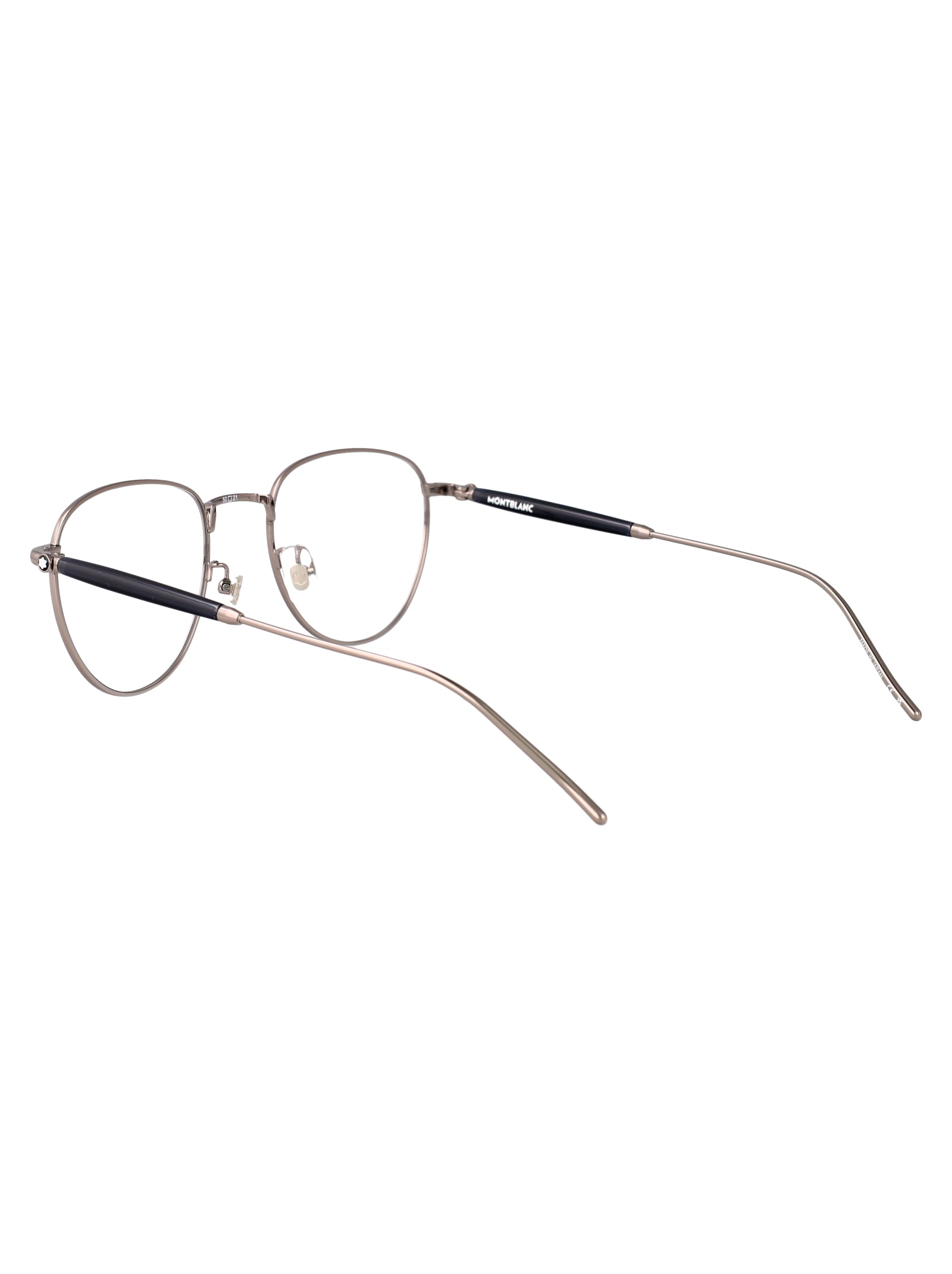 MONTBLANC Elegant Ruthenium-Transparent Mini Optical Glasses for Women
