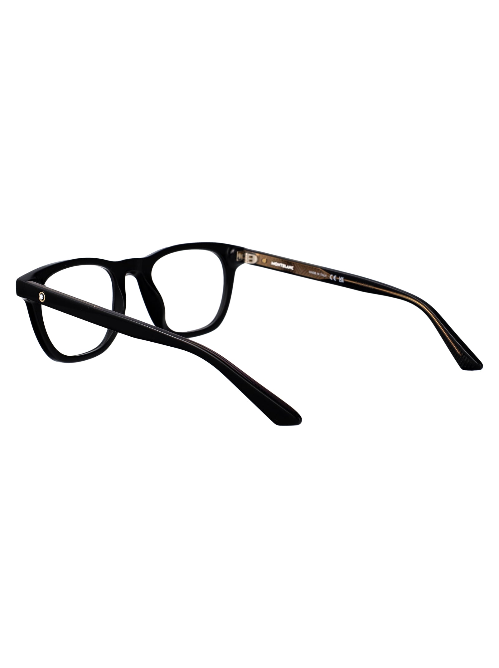 MONTBLANC Transparent Recycled Acetate Optical Glasses for Men