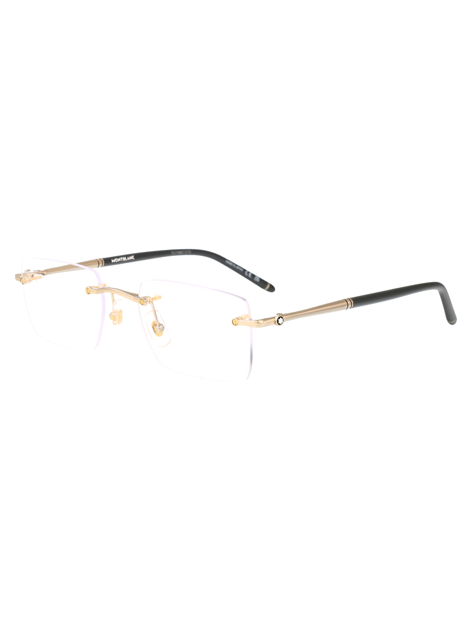 MONTBLANC Sophisticated Transparent Metal Optical Glasses for Men