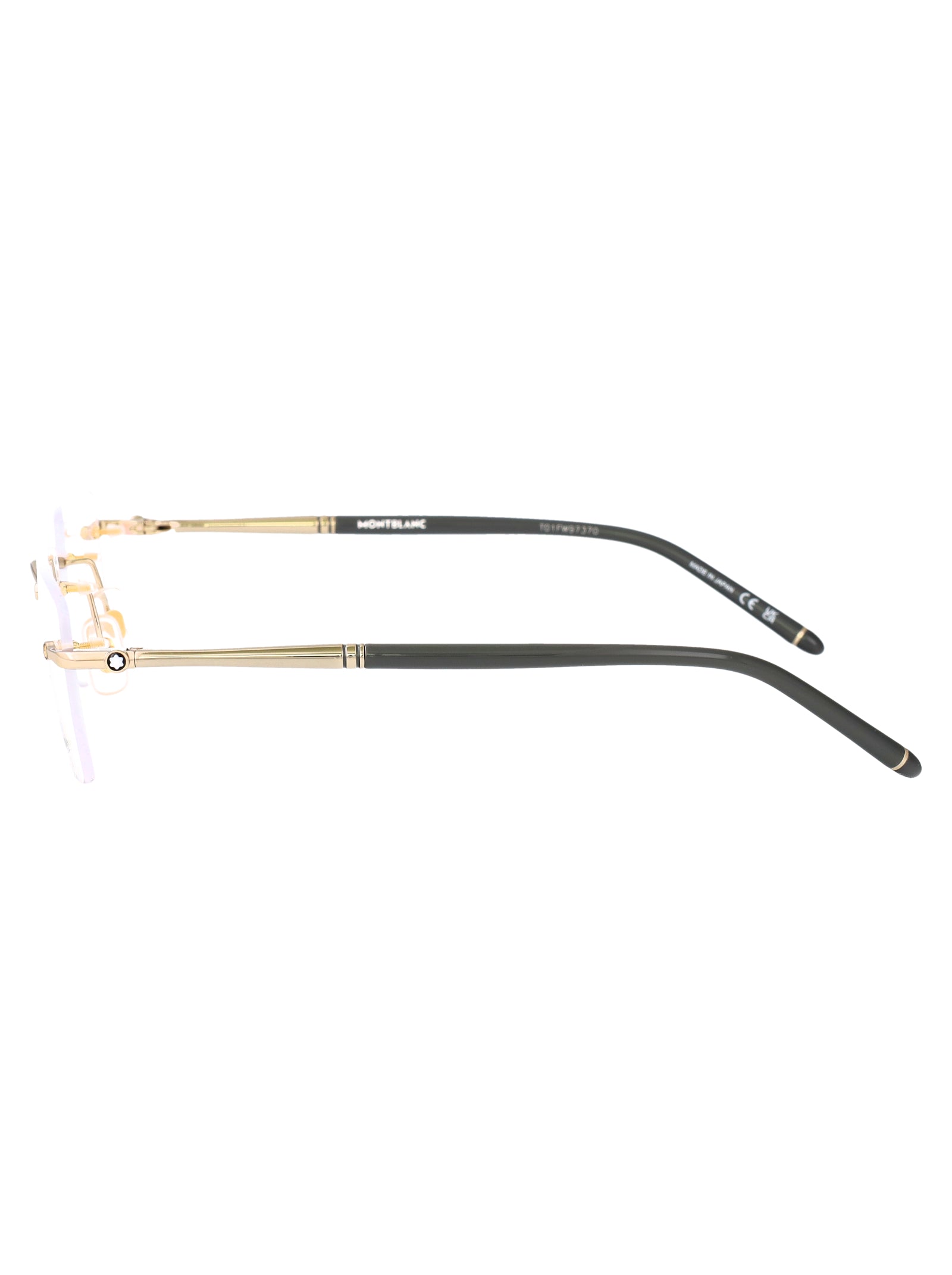 MONTBLANC Sophisticated Transparent Metal Optical Glasses for Men