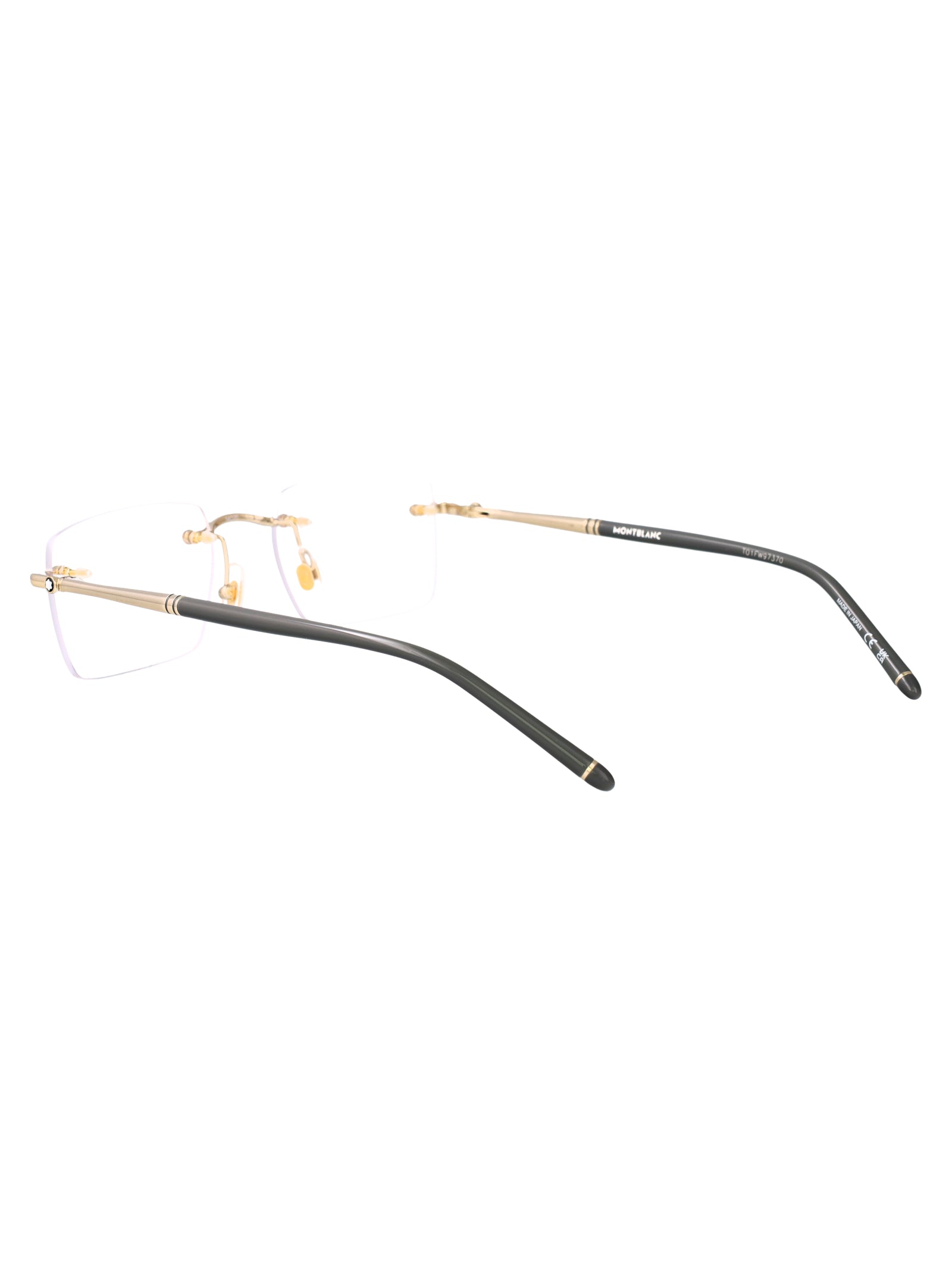 MONTBLANC Sophisticated Transparent Metal Optical Glasses for Men