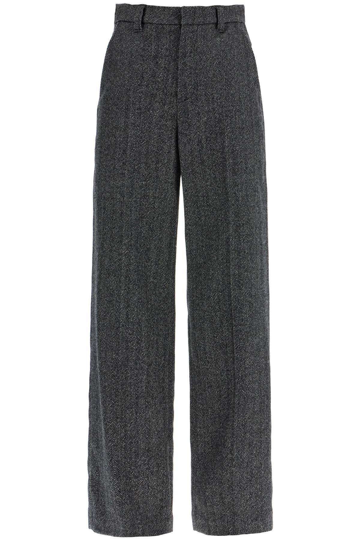 BRUNELLO CUCINELLI Loose Flared Chevron Trousers