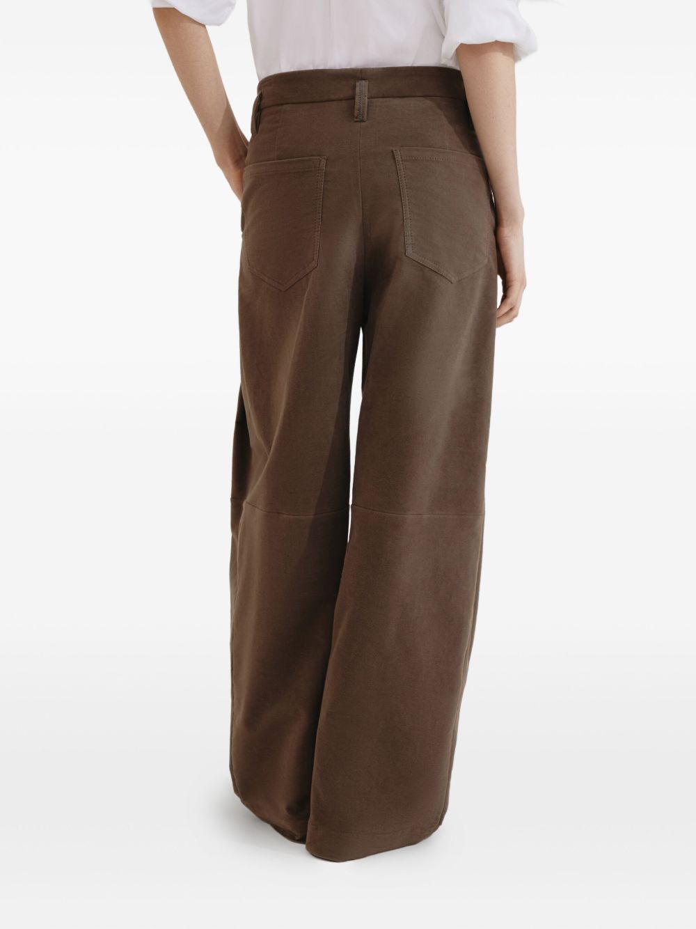 BRUNELLO CUCINELLI Embellished Wide Leg Trousers for Women