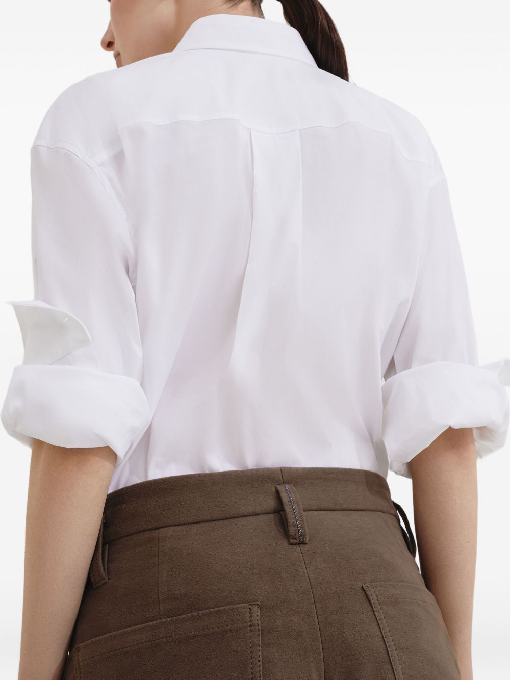 BRUNELLO CUCINELLI Embellished Wide Leg Trousers for Women