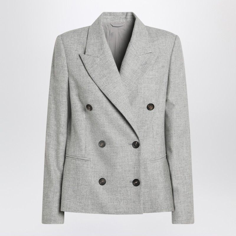BRUNELLO CUCINELLI Double-Breasted Women's Wool Jacket