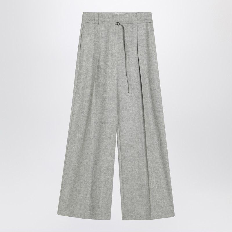 BRUNELLO CUCINELLI Wide Trousers in Wool and Cashmere