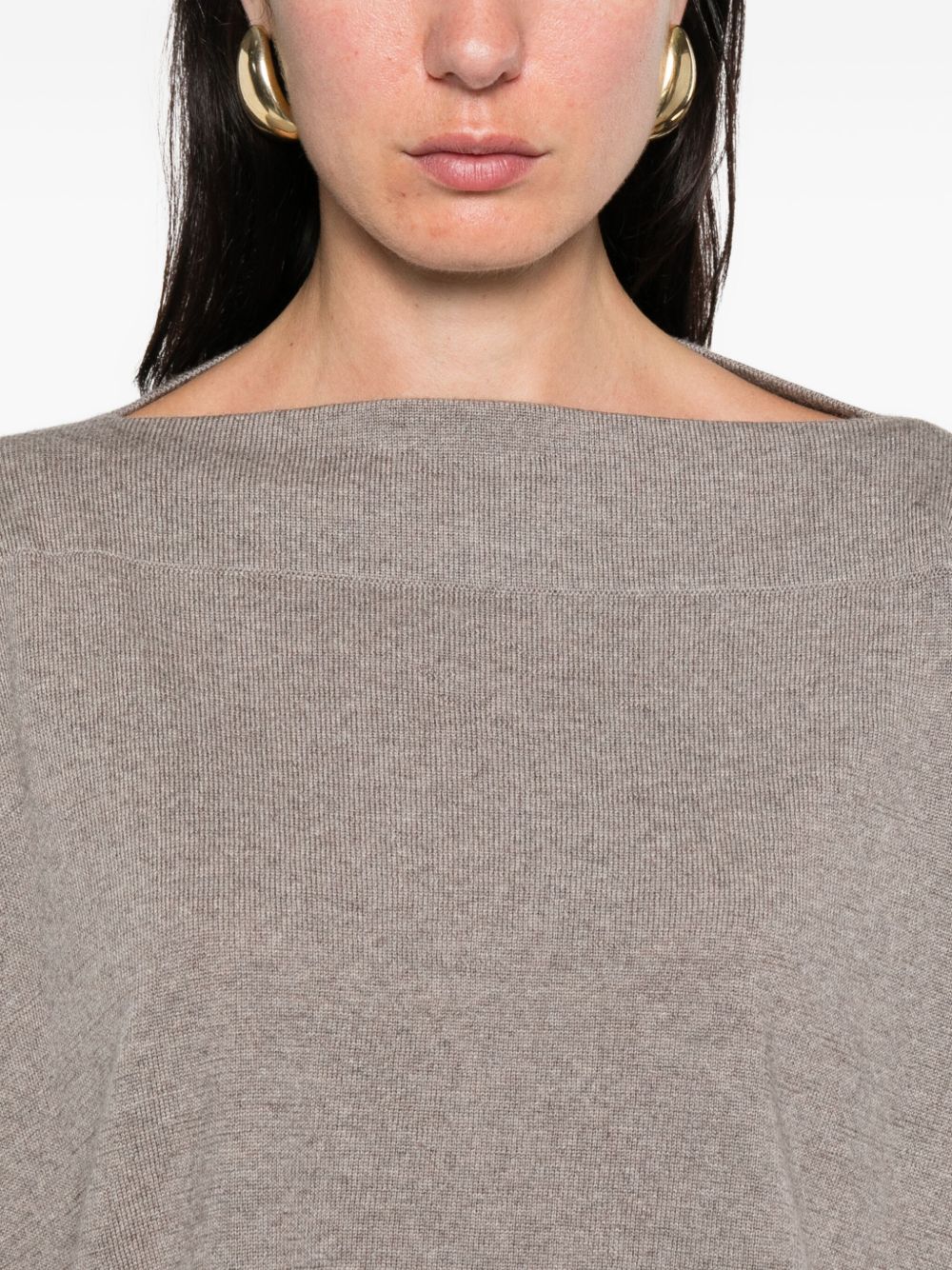 DANIELA GREGIS Wool Boat-Neck Sweater