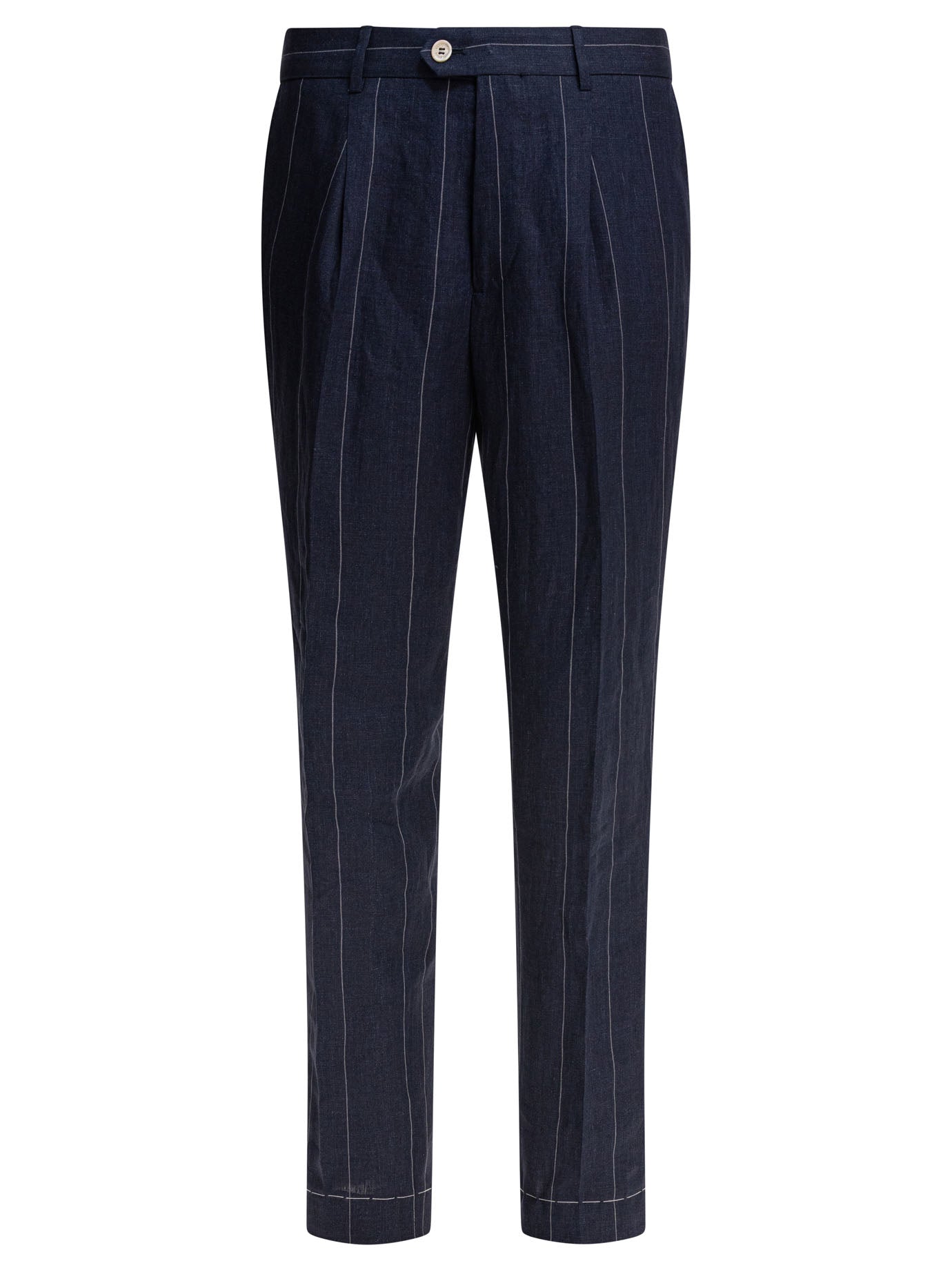 BRUNELLO CUCINELLI Lightweight Linen Trousers for Men