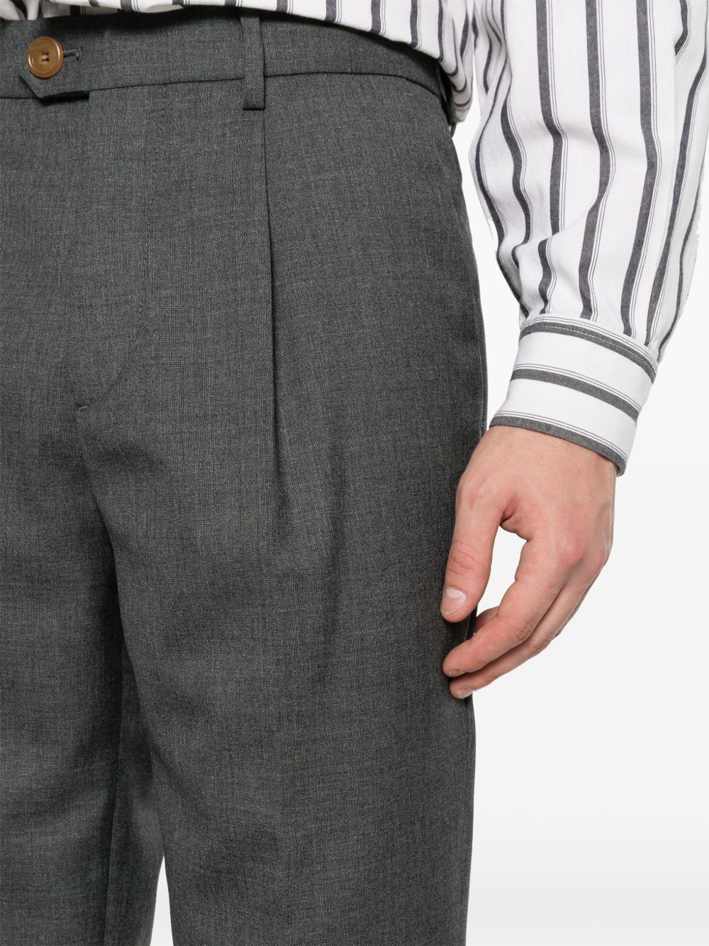 BRUNELLO CUCINELLI Classic Wool Trousers for Men