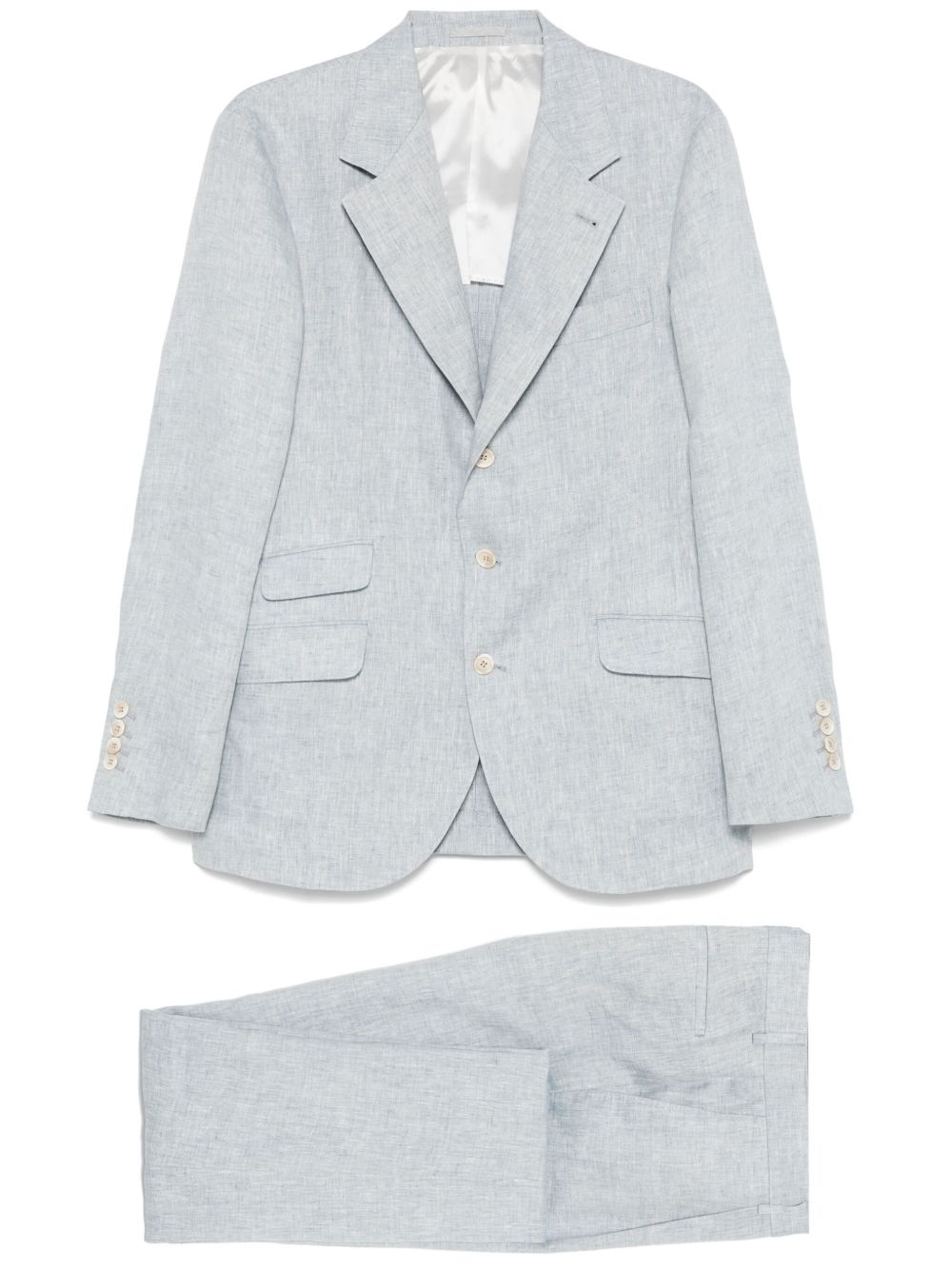 BRUNELLO CUCINELLI Linen Single-Breasted Suit
