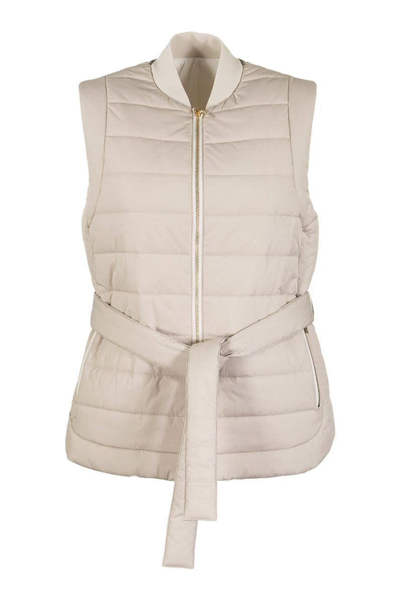 BRUNELLO CUCINELLI Sleeveless Down Vest for Women - Lightweight Transitional Layer