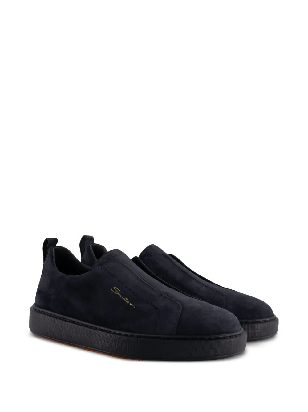 SANTONI Easy-On Leather Sneaker for Men