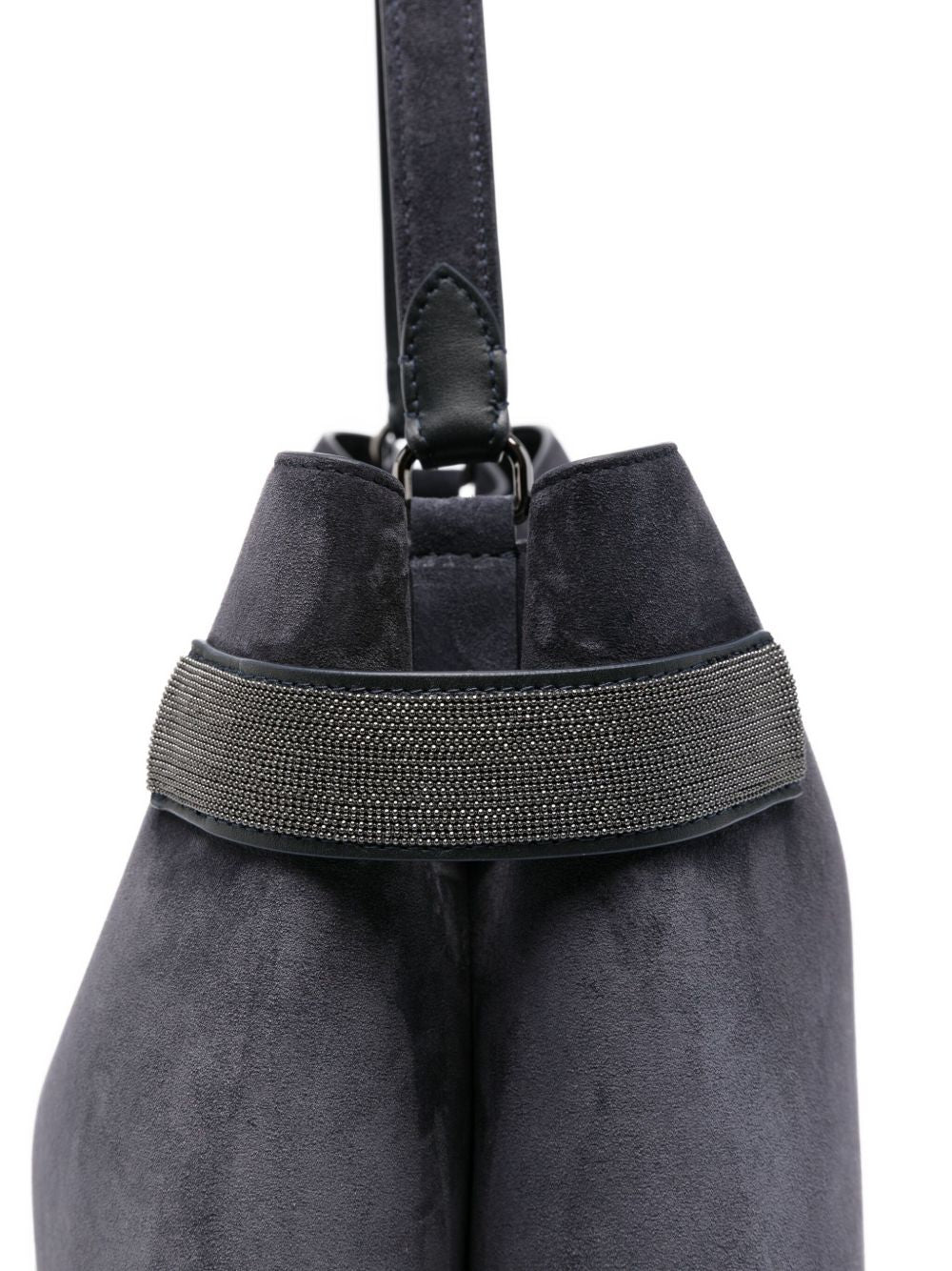 BRUNELLO CUCINELLI Suede Leather Handbag with Single Top Handle