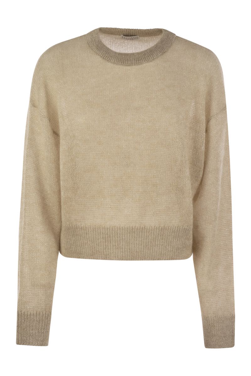 BRUNELLO CUCINELLI Timeless English Rib Sweater with Monili Embellishment - Women's Loose Fit
