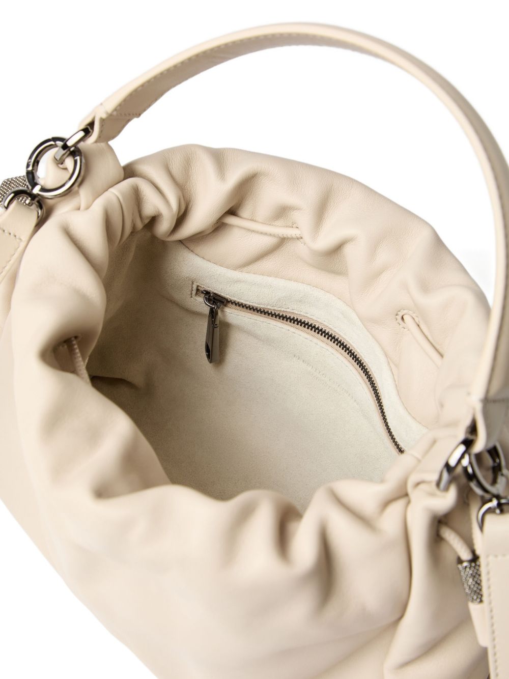 BRUNELLO CUCINELLI Mini Leather Bucket Handbag