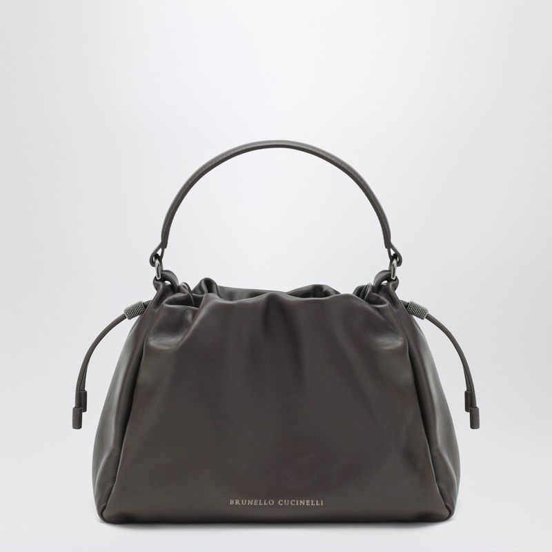 BRUNELLO CUCINELLI Mini Soft-Leather Drawstring Handbag