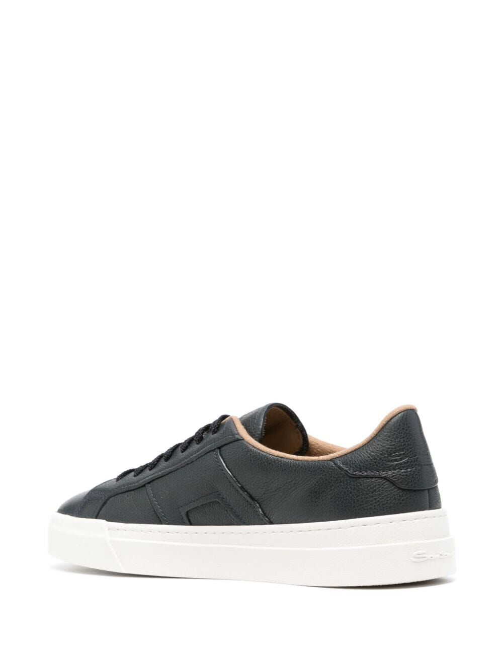 SANTONI Classic Leather Sneakers for Men