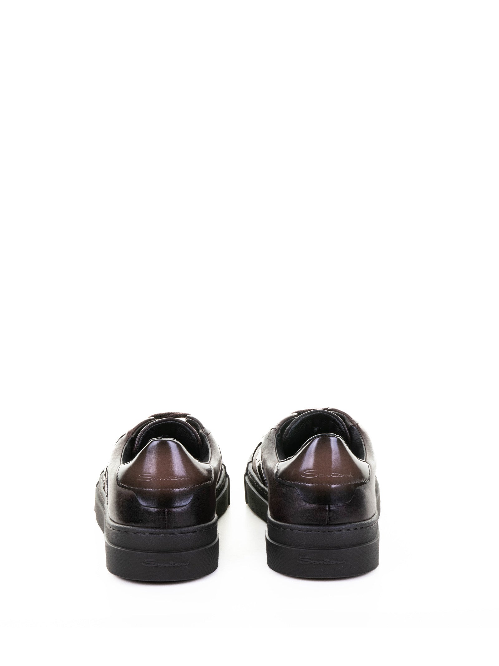 SANTONI Men's Leather Sneakers