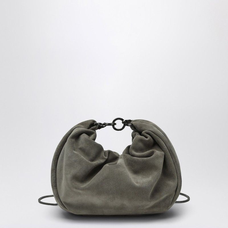 BRUNELLO CUCINELLI Chic Hobo Handbag with Chain Shoulder Strap