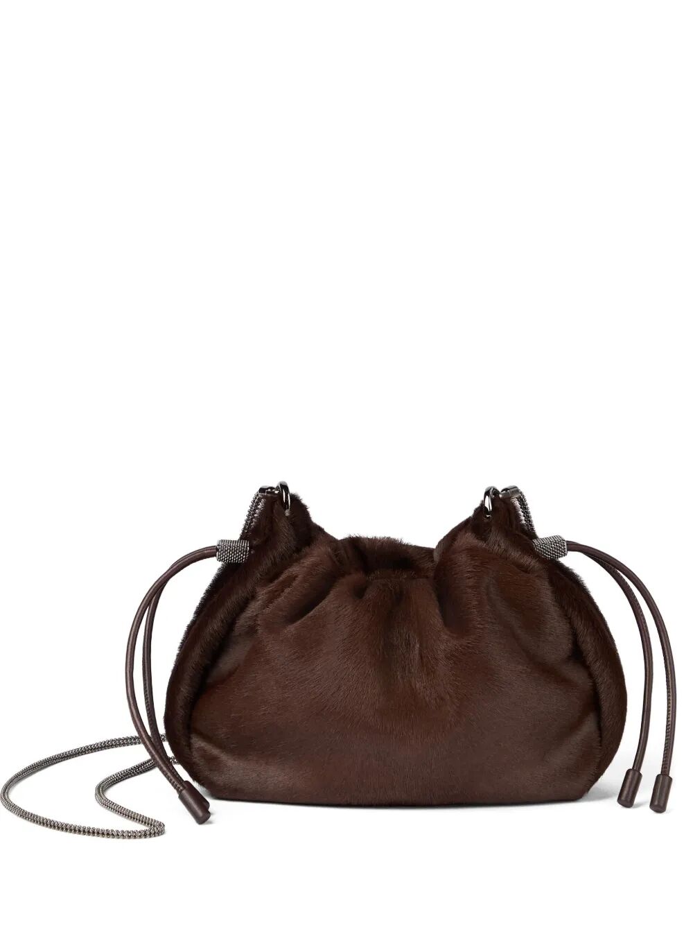 BRUNELLO CUCINELLI Mellow Mini Bucket Handbag - 26x14x6.5 cm