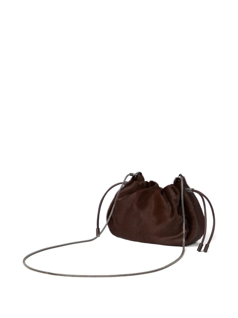 BRUNELLO CUCINELLI Mellow Mini Bucket Handbag - 26x14x6.5 cm
