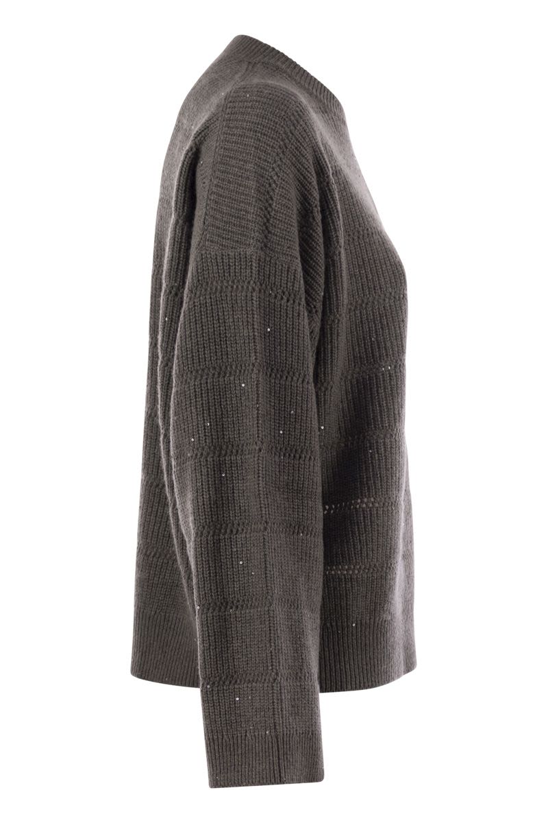 BRUNELLO CUCINELLI Cashmere and Wool Crew-Neck Sweater