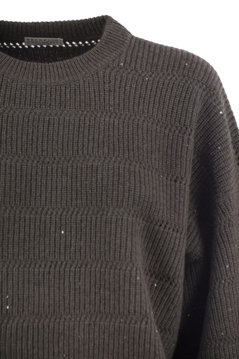 BRUNELLO CUCINELLI Cashmere and Wool Crew-Neck Sweater