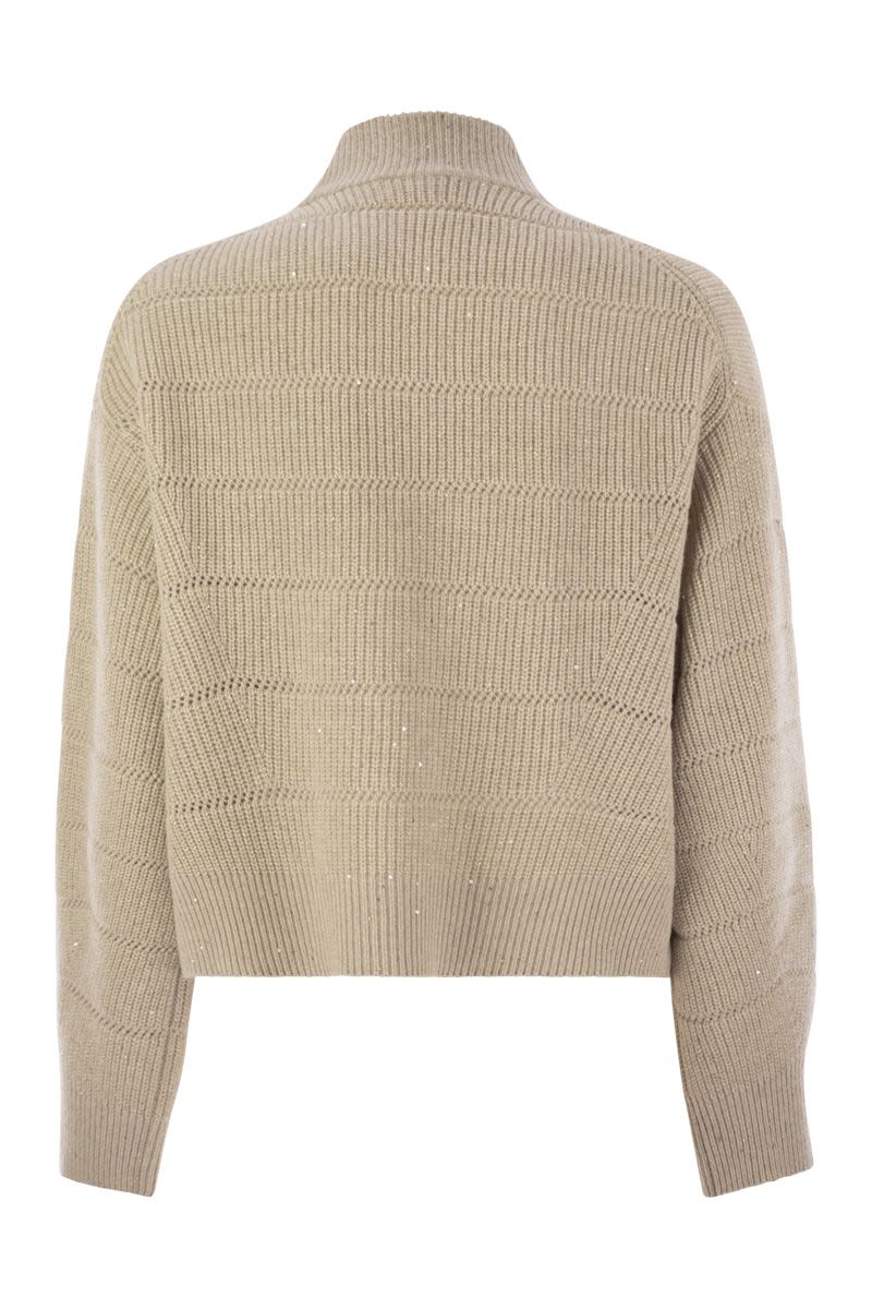 BRUNELLO CUCINELLI Cashmere and Wool Turtleneck Sweater