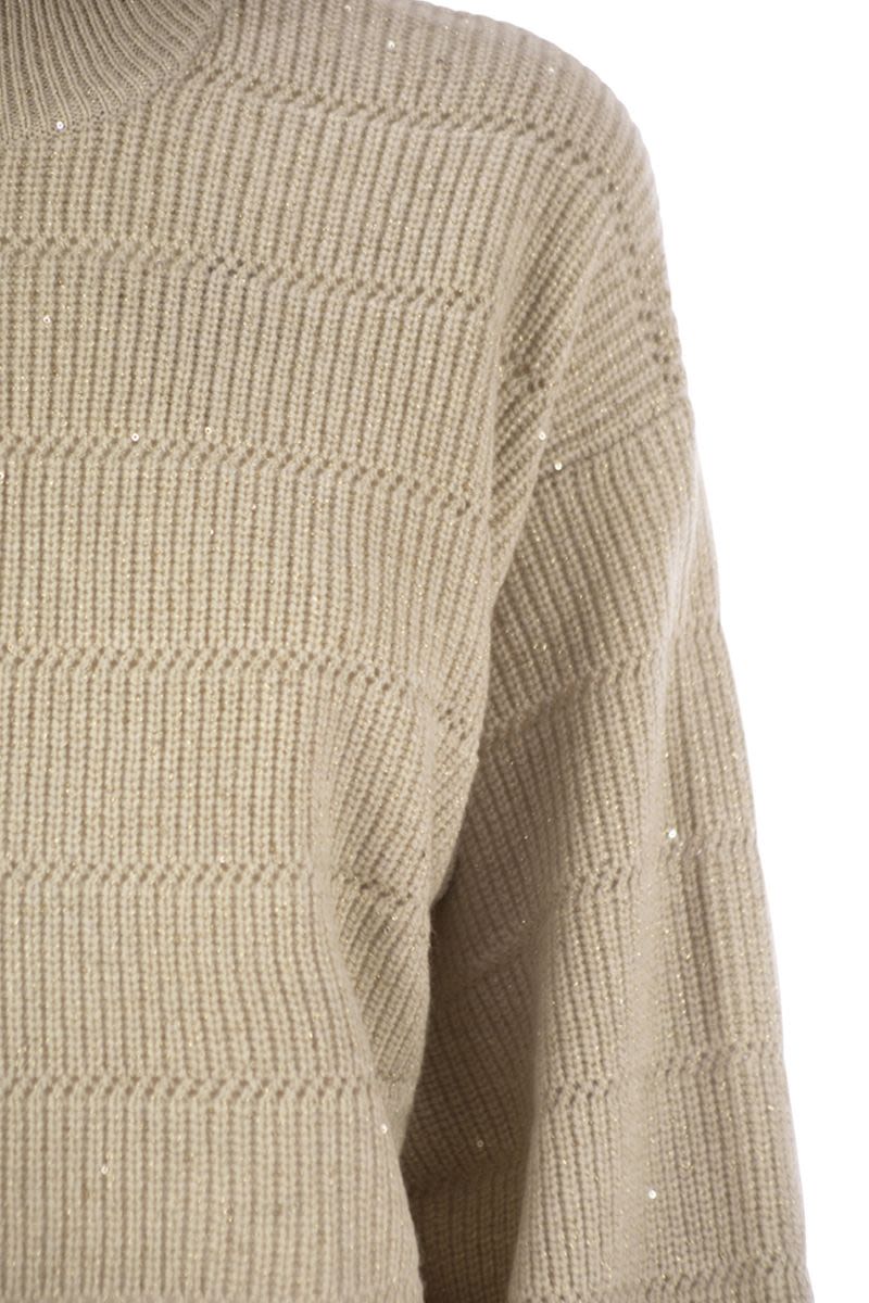 BRUNELLO CUCINELLI Cashmere and Wool Turtleneck Sweater
