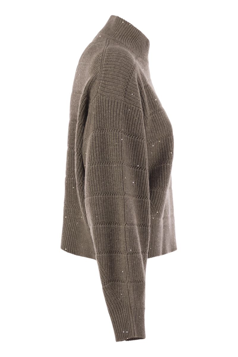 BRUNELLO CUCINELLI Cashmere and Wool Turtleneck Sweater