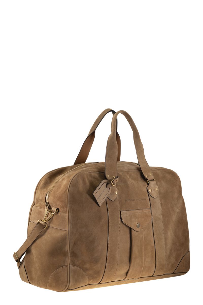 BRUNELLO CUCINELLI Elegant Weekender Handbag - Size 55 x 41 x 27 cm